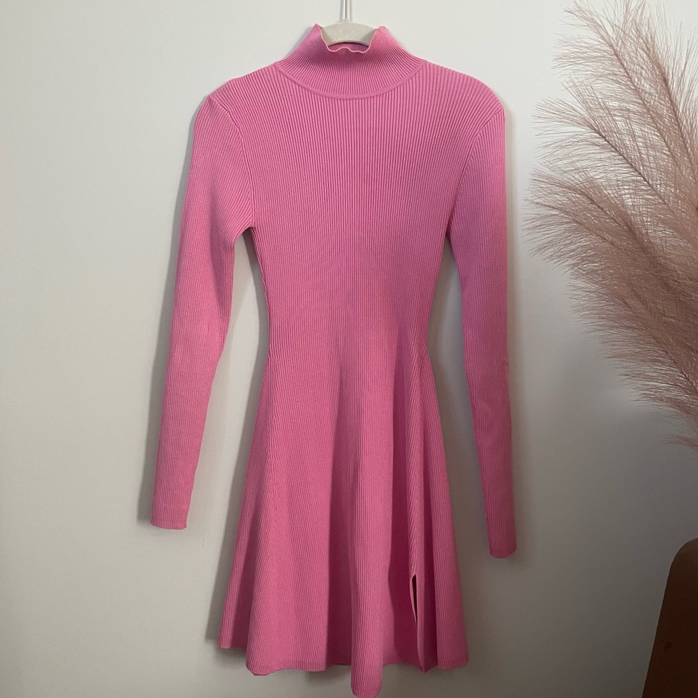 Zara Pink Knit Mini Dress